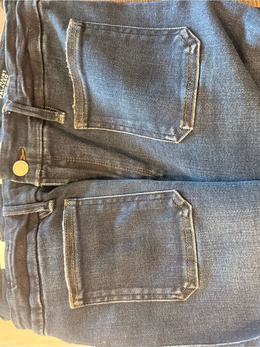 Good American Dark Blue High-Rise Palazzo Jeans